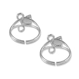 Taraash silver toe rings for women