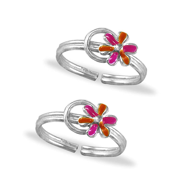 Taraash toe rings for women silver