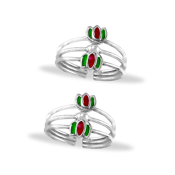 Taraash 925 Sterling Lotus Silver Chutki For Women | Chandi Jodve | Pure Silver Toe Ring