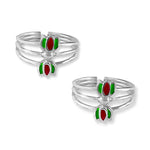 Load image into Gallery viewer, Taraash 925 Sterling Lotus Silver Chutki For Women | Chandi Jodve | Pure Silver Toe Ring
