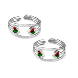 Taraash silver toe rings