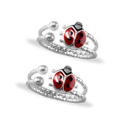 Taraash toe rings for women silver