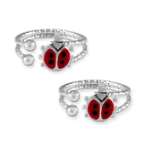 Taraash toe ring for women silver