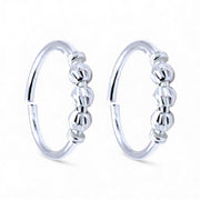 925 Sterling Silver Beaded Adjustable Toe Ring for Women