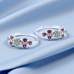 Load image into Gallery viewer, 925 Sterling Silver White &amp; Pink CZ Adjutable Toe Ring for Women
