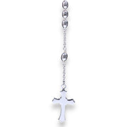 925 Sterling Silver Jesus Rosary Cross Pendant For Unisex