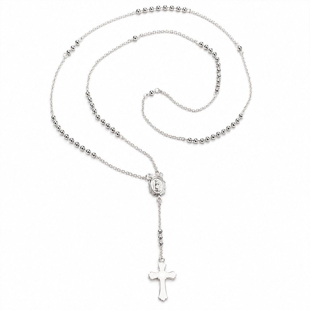 925 Sterling Silver Elegant Rosary Neckchain For Men & Women