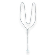 925 Sterling Silver Small Beaded Rosary Necklace For Women & Men