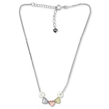 Taraash 925 Sterling Silver Heart Necklaces | Pearl Chain Necklace | Necklace For Women