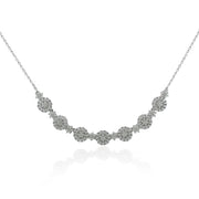 Taraash 925 Sterling Silver Floral Necklace Set For Women