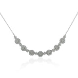 Taraash 925 Sterling Silver Floral Necklace Set For Women