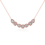 Load image into Gallery viewer, Taraash 925 Sterling Silver CZ Rose Gold Necklace For Women
