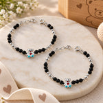 Load image into Gallery viewer, Taraash 925 Sterling Teddy Bear Silver Bracelet | Silver Nazariya Set | Silver Nazariya Bracelet