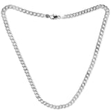 Taraash silver curb chains men