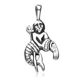 Taraash Aquarius Zodiac 925 Sterling Silver Pendant For Unisex PD0286AI-11