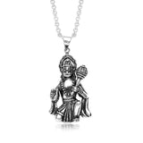 Taraash 925 Sterling Silver Antique Finish Hanuman Pendant for Men PD0772A