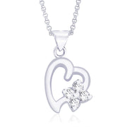 Taraash CZ Heart Pendant for Women PD1005R