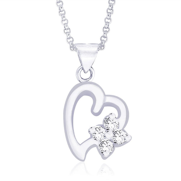 Taraash CZ Heart Pendant for Women PD1005R