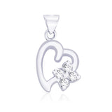 Taraash CZ Heart Pendant for Women PD1005R