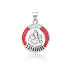 Load image into Gallery viewer, Taraash 925 Sterling Silver Ganpati Pendant For Unisex Silver-PD1216S
