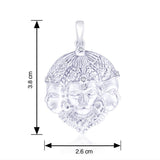 Taraash 925 Sterling Silver  Pendant  For Men Silver-PD1227S