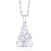 Taraash 925 Silver Gautam Buddha Pendant For Unisex-PD1239S