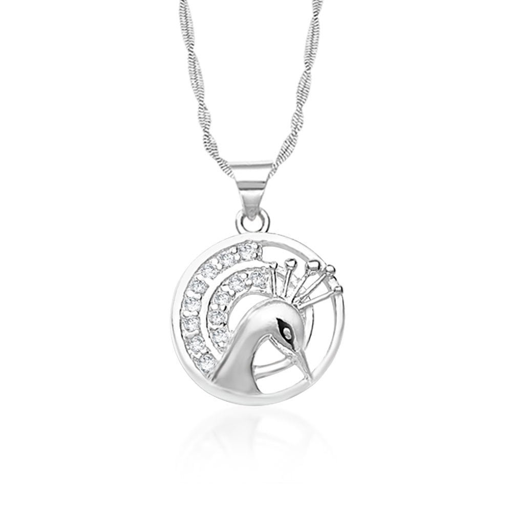 Taraash 925 Sterling Silver  Pendant  For Women Silver-PD1266R