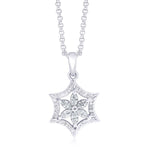 Load image into Gallery viewer, Taraash CZ Floral 925 Sterling Silver Pendant For Women PD1388R
