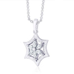 Load image into Gallery viewer, Taraash CZ Floral 925 Sterling Silver Pendant For Women PD1388R
