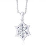 Taraash CZ Floral 925 Sterling Silver Pendant For Women PD1388R