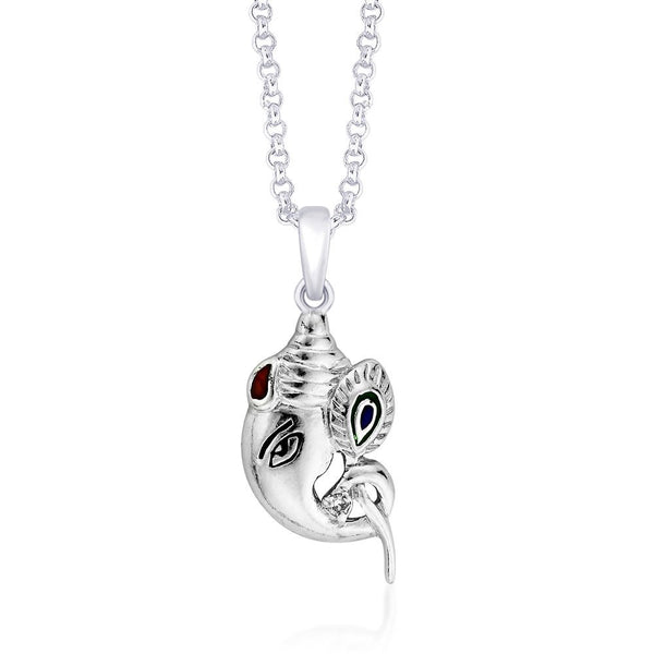 Taraash 925 Sterling Silver  Pendant  For Unisex Silver-PD1429R