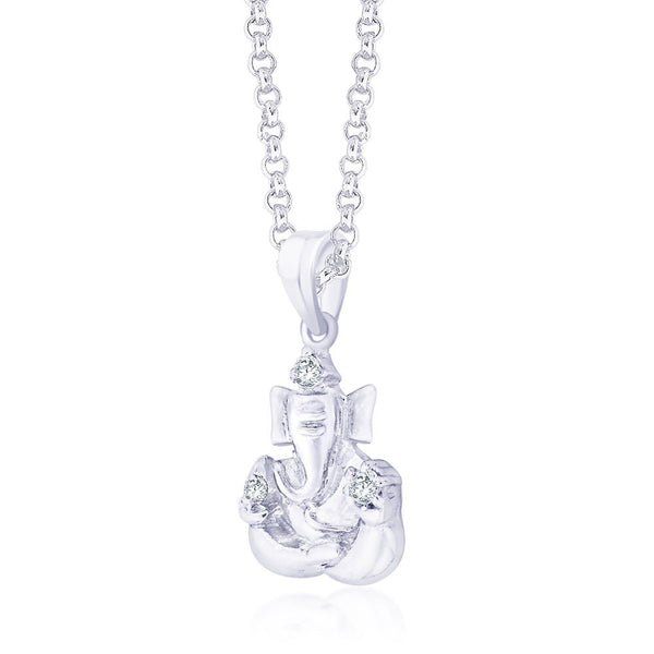 Taraash Sterling-Silver Pendant  For Unisex Silver-PD1587R