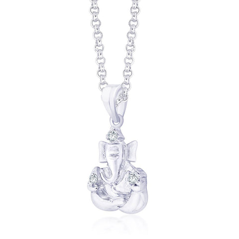 Taraash Sterling-Silver Pendant  For Unisex Silver-PD1587R
