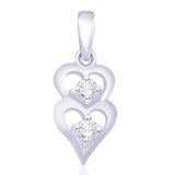 Taraash 925 Sterling Silver Heart Shape Pendant for women PD1720R