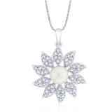 Taraash 925 Sterling Silver Floral Design Pendant fow women PD1789R