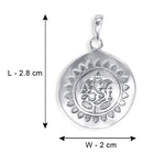 Load image into Gallery viewer, Taraash Sterling Silver Engrave Lord Shri Ganesha Pendant For unisex PD1953A
