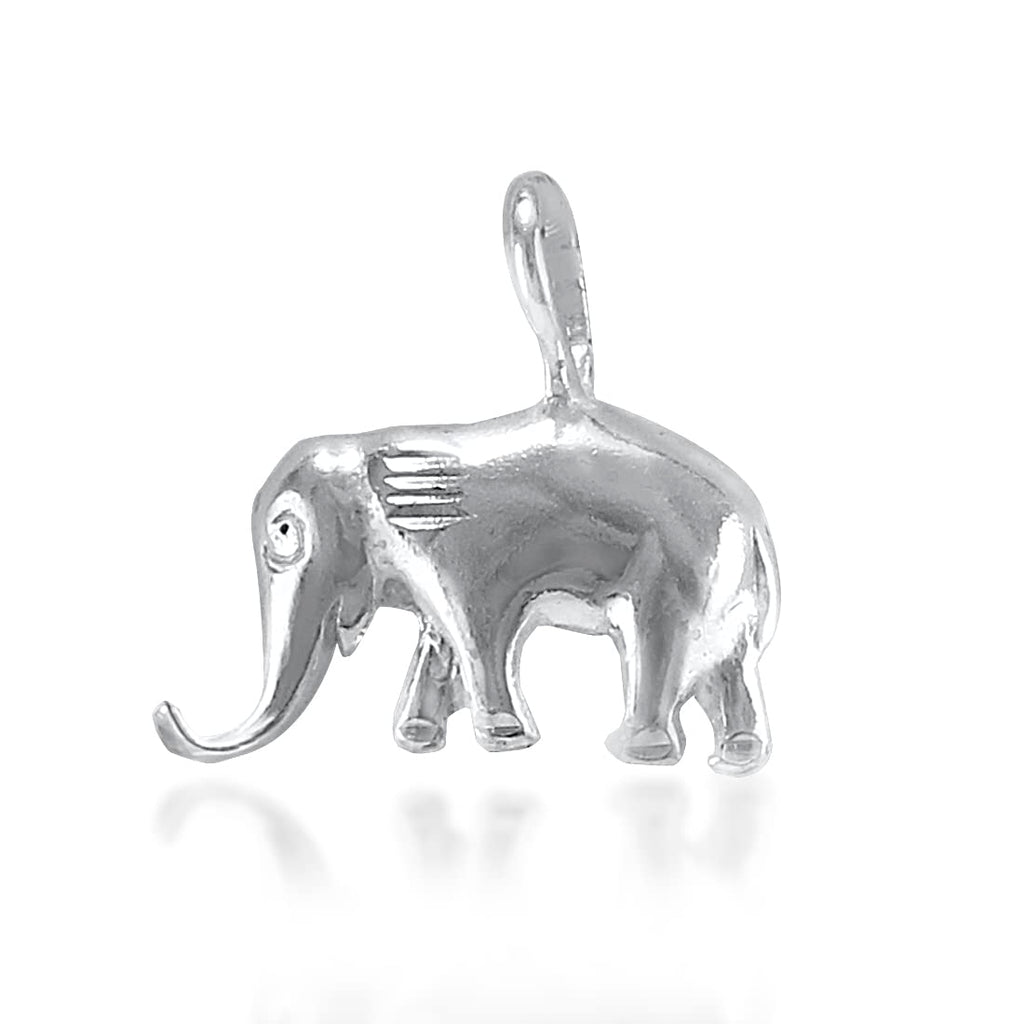Sterling silver elephant charm deals