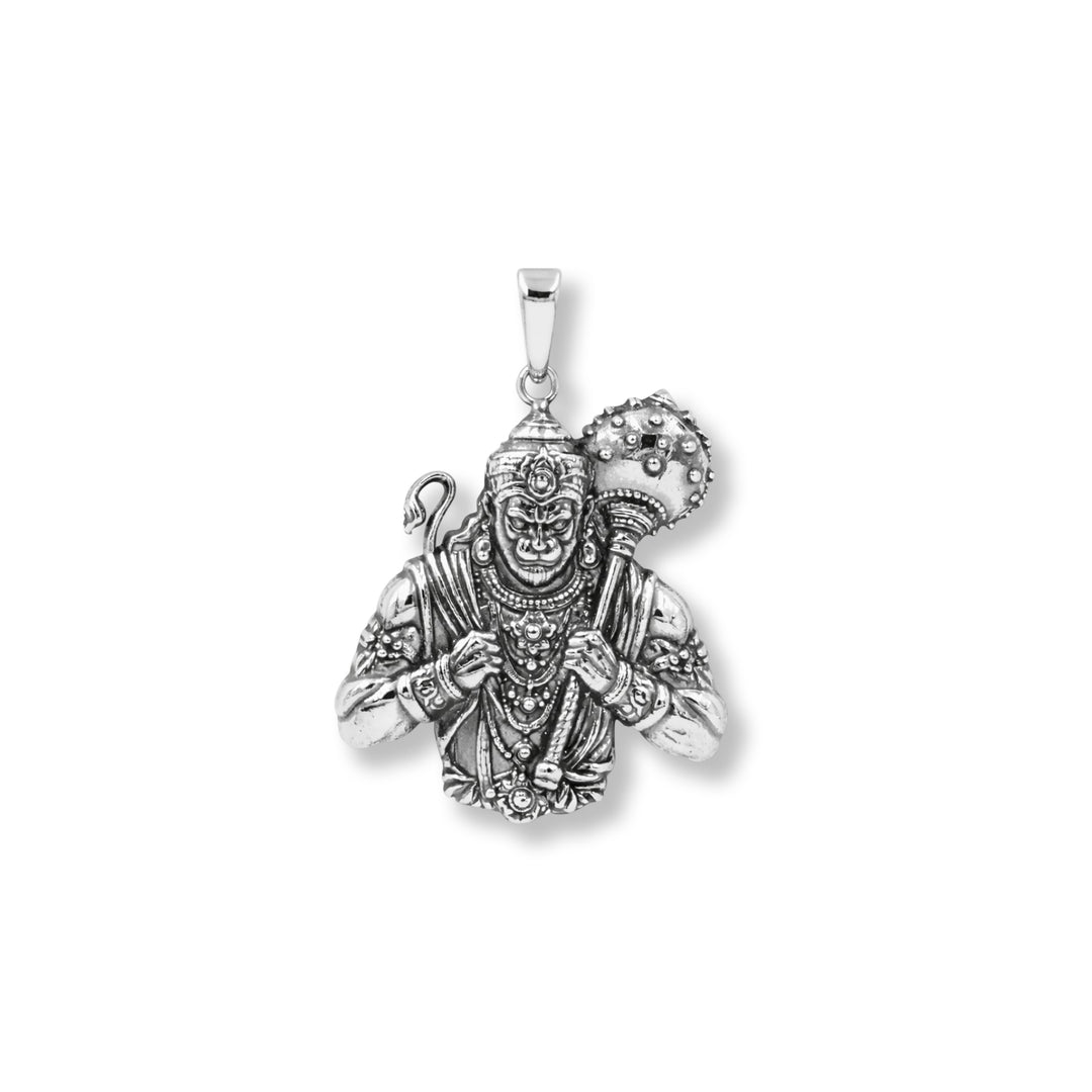 925 Sterling Silver hanuman Anqtiue pendant For Unisex