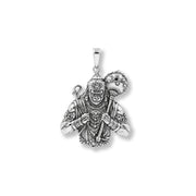 925 Sterling Silver hanuman Anqtiue pendant For Unisex