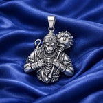 Load image into Gallery viewer, 925 Sterling Silver hanuman Anqtiue pendant For Unisex