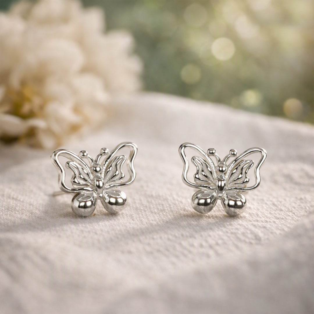 925 Sterling Silver Butterfly Enamled Jewellery Set for Women