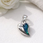 Load image into Gallery viewer, 925 Pure Silver Heart Blue Enamled Jewellery Set for Women