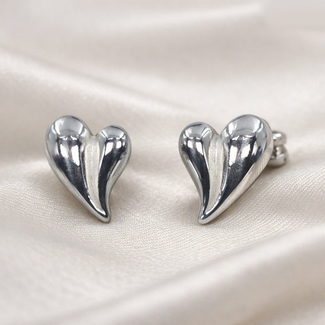 925 Pure Silver Heart Blue Enamled Jewellery Set for Women