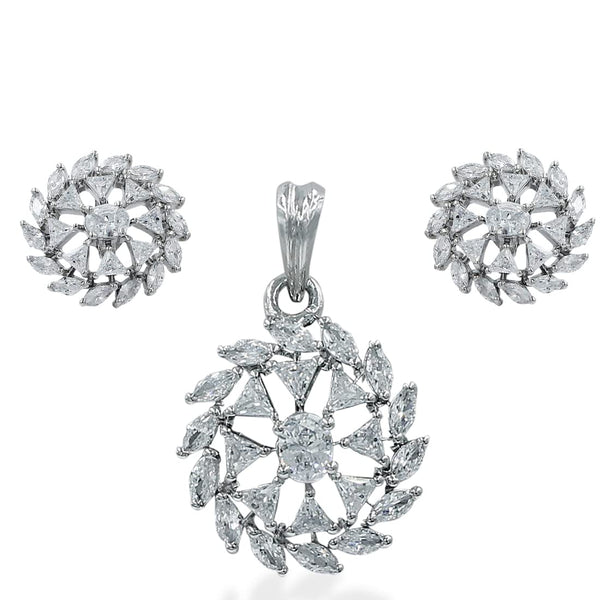 Taraash sterling silver necklace set