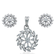 Taraash sterling silver necklace set