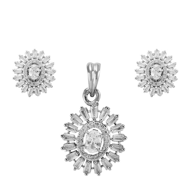 Taraash sterling silver necklace set
