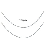 Load image into Gallery viewer, 925 Sterling Silver Black Beaded Disco Antique Finish Chains Anklet for Women
