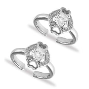 Taraash toe rings for women silver
