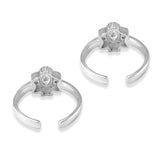 Taraash toe ring of silver
