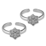 Load image into Gallery viewer, Taraash toe rings for women silver